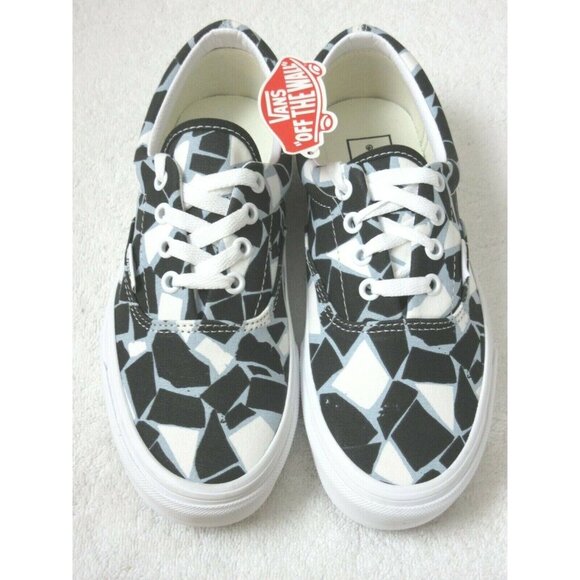 Vans Women's Era Mosaic Checkerboard Canvas Shoes Multi Black True White NIB - Picture 3 of 5